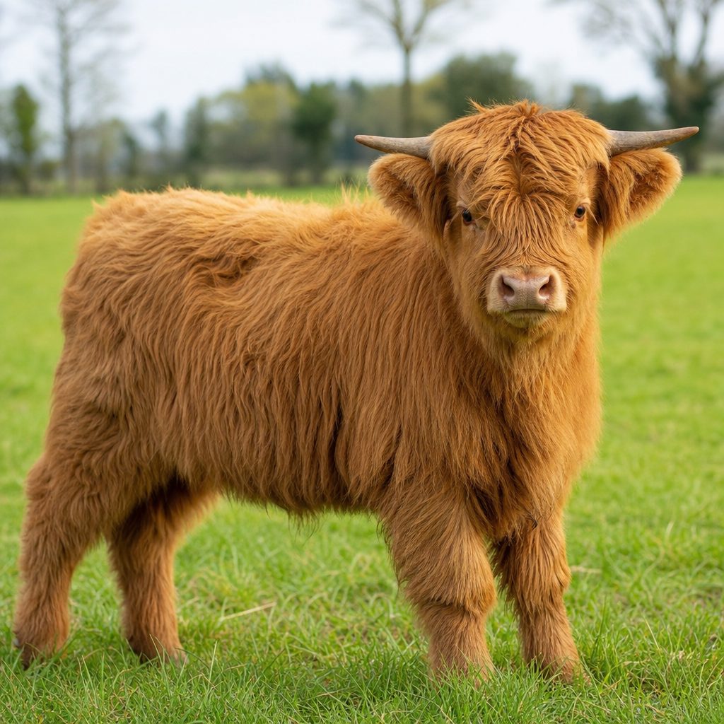 Meet Samson Miniature Highland Bull Calf for sale at Mary Cattle-Farm