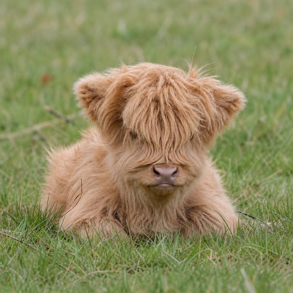 Meet Clover - Our Micro miniature highland calf for sale