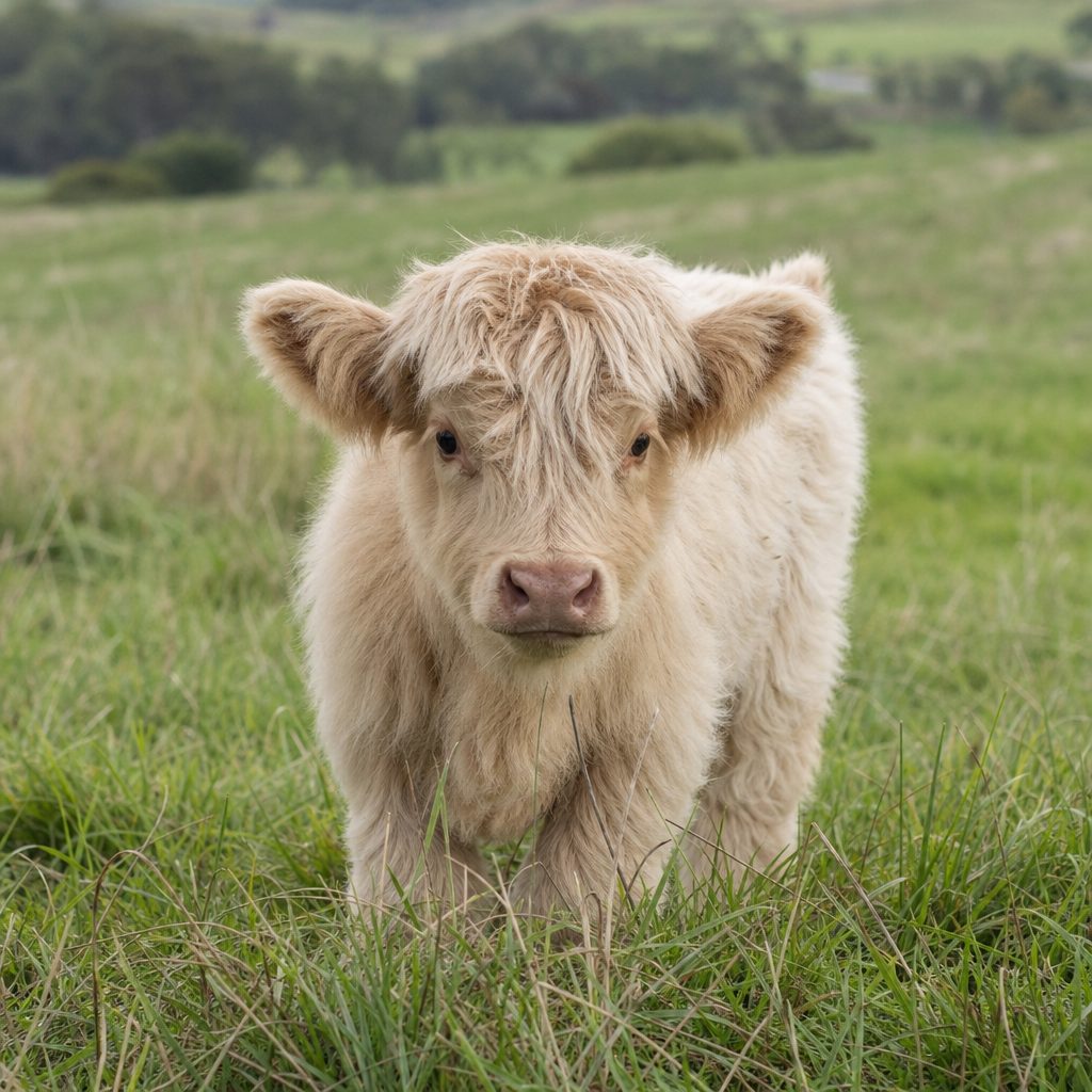 Meet Mia | Our female miniature highland calf for sale - Book now for reservation