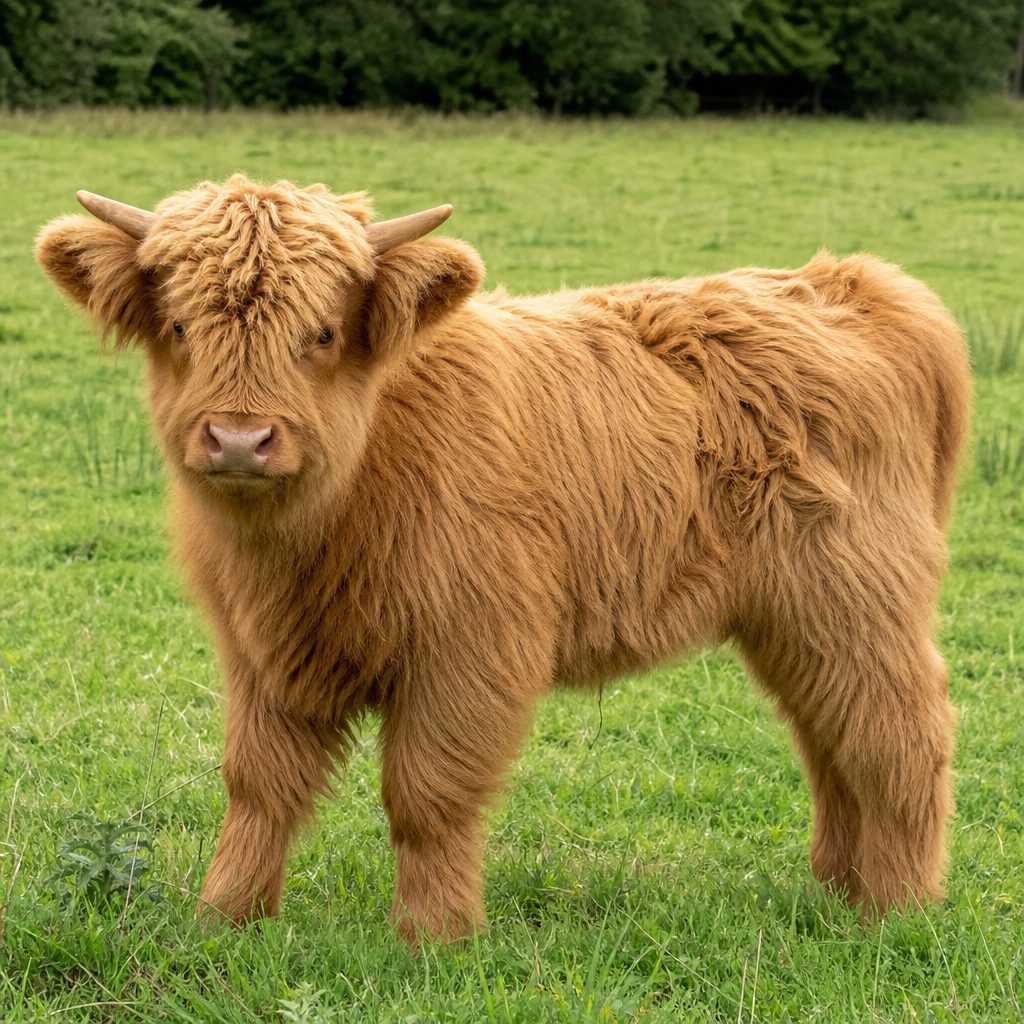 Say hello to Lucky – a truly special Mini Highland bull calf with a big personality and strong, compact conformation. With his rich Highland coat, alert eyes, and confident demeanor, Lucky is destined to become a standout herd sire or the centerpiece of your small farm.