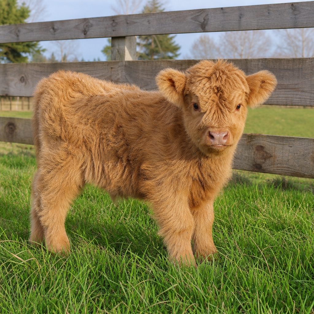 Meet Daisy | Our Female Mini highland heifer calf for sale.