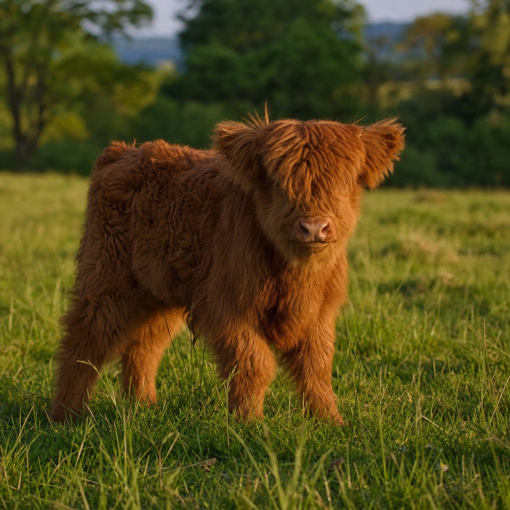 Meet Willow | Our Female Micro Mini highland Red heifer calf for sale